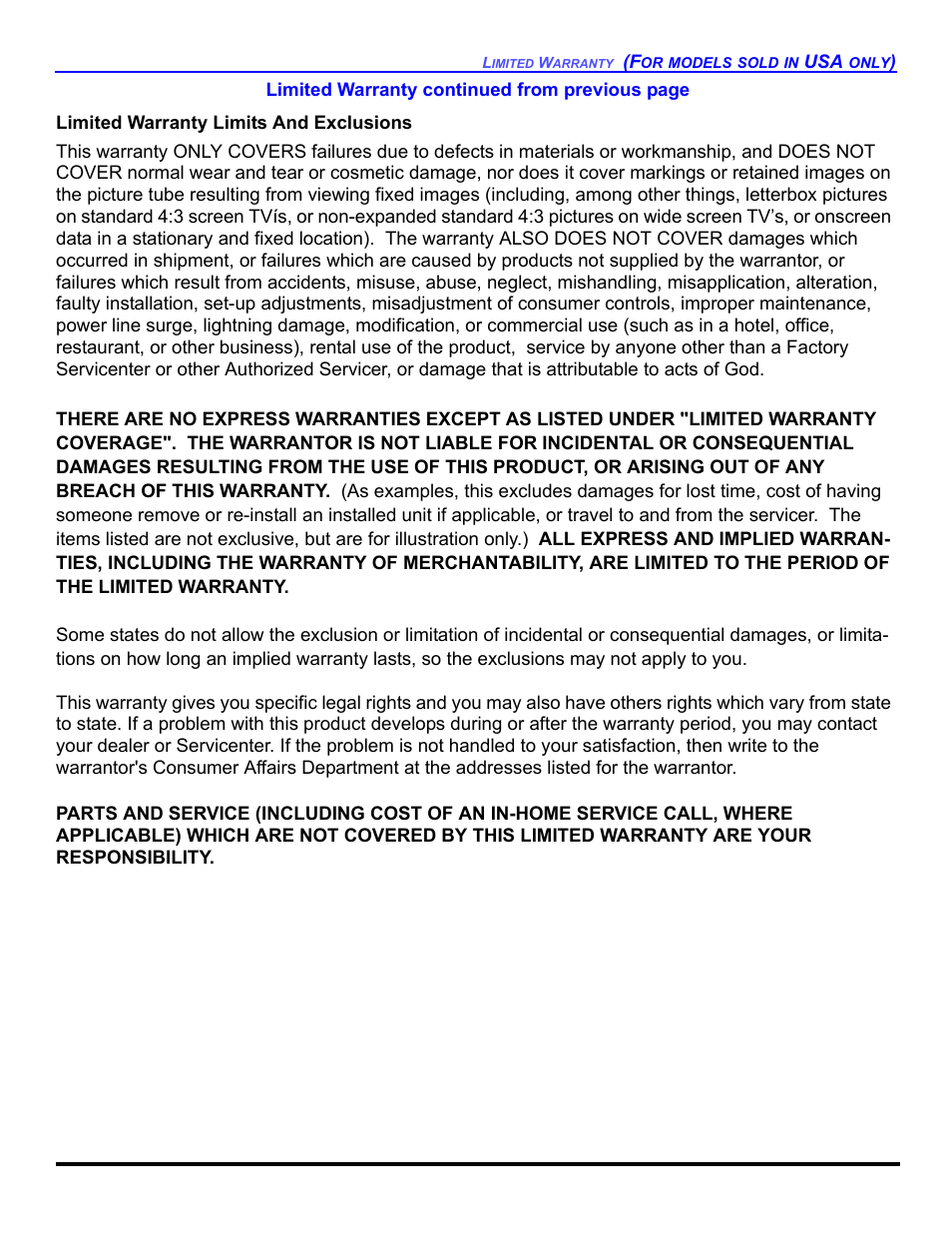 Panasonic CT 27HL14 User Manual | Page 75 / 80