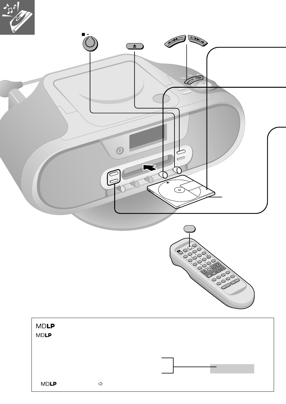 P10 mdを聞く, Demo auto off, Rqt6010 | Panasonic RX-MDX55 User Manual | Page 10 / 56