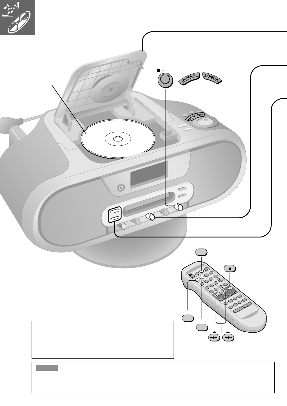 P12 cdを聞く, Demo auto off enter chara, Rqt6010 | Panasonic RX-MDX55 User Manual | Page 12 / 56