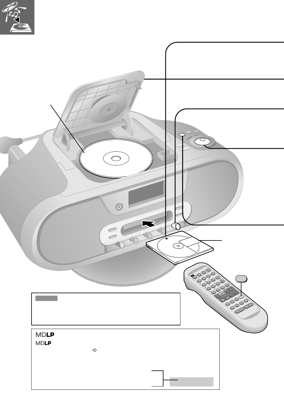 P16 cdをmdに録音する, Track mark, Rqt6010 | Panasonic RX-MDX55 User Manual | Page 16 / 56