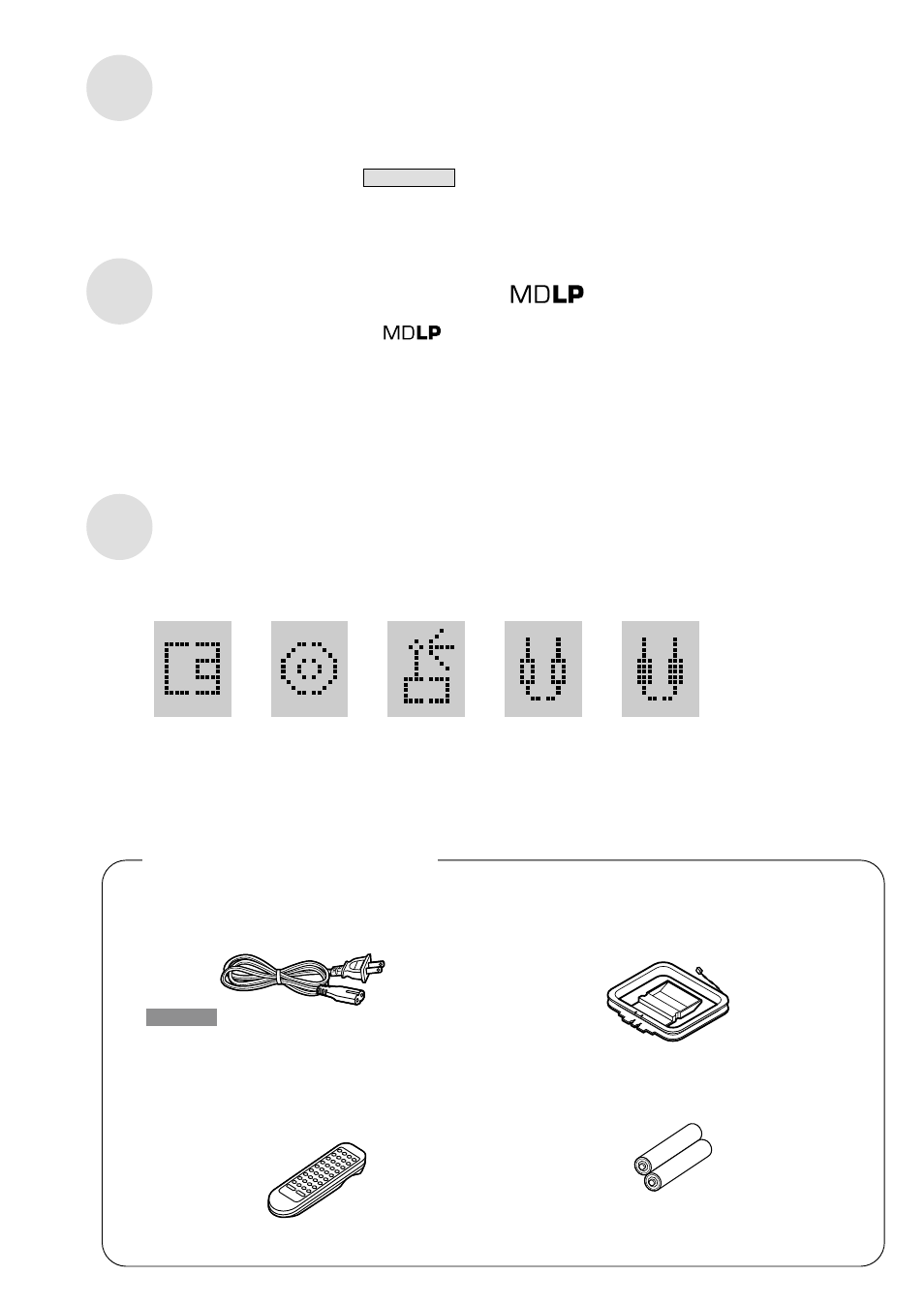 P2 （つづき, P2 付属品の確認 | Panasonic RX-MDX55 User Manual | Page 2 / 56