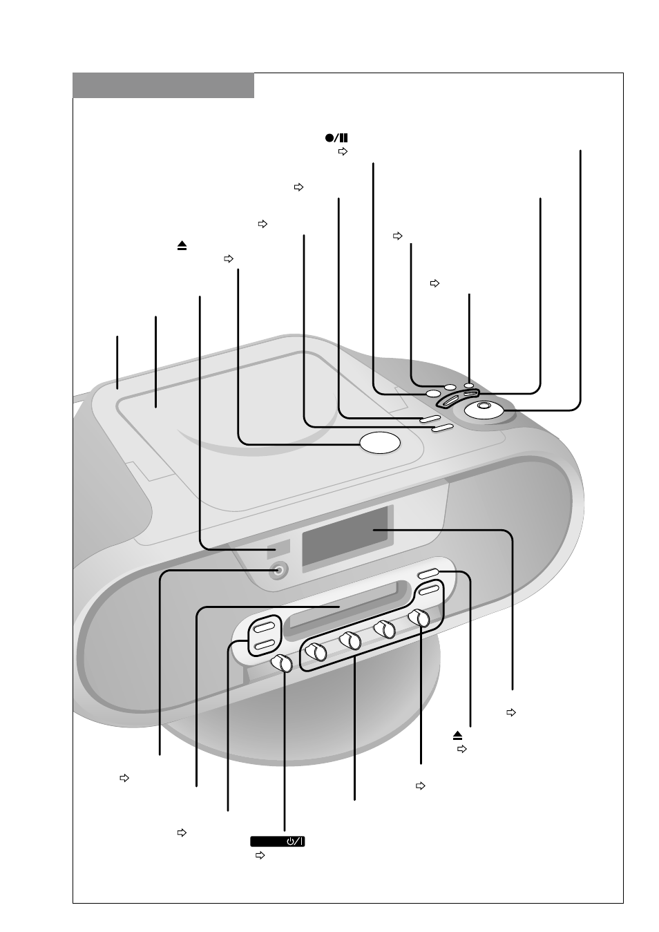 P52 各部のなまえ | Panasonic RX-MDX55 User Manual | Page 52 / 56