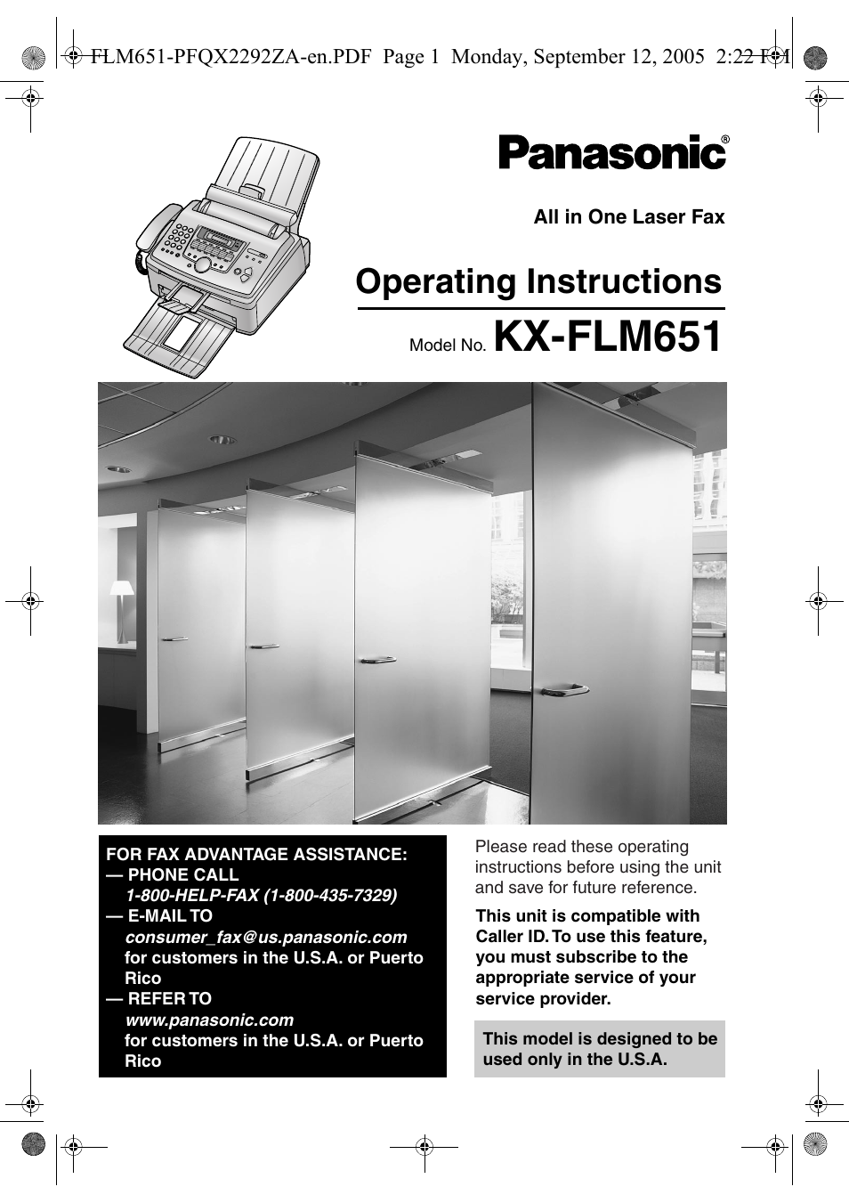 Panasonic KX-FLM651 User Manual | 90 pages