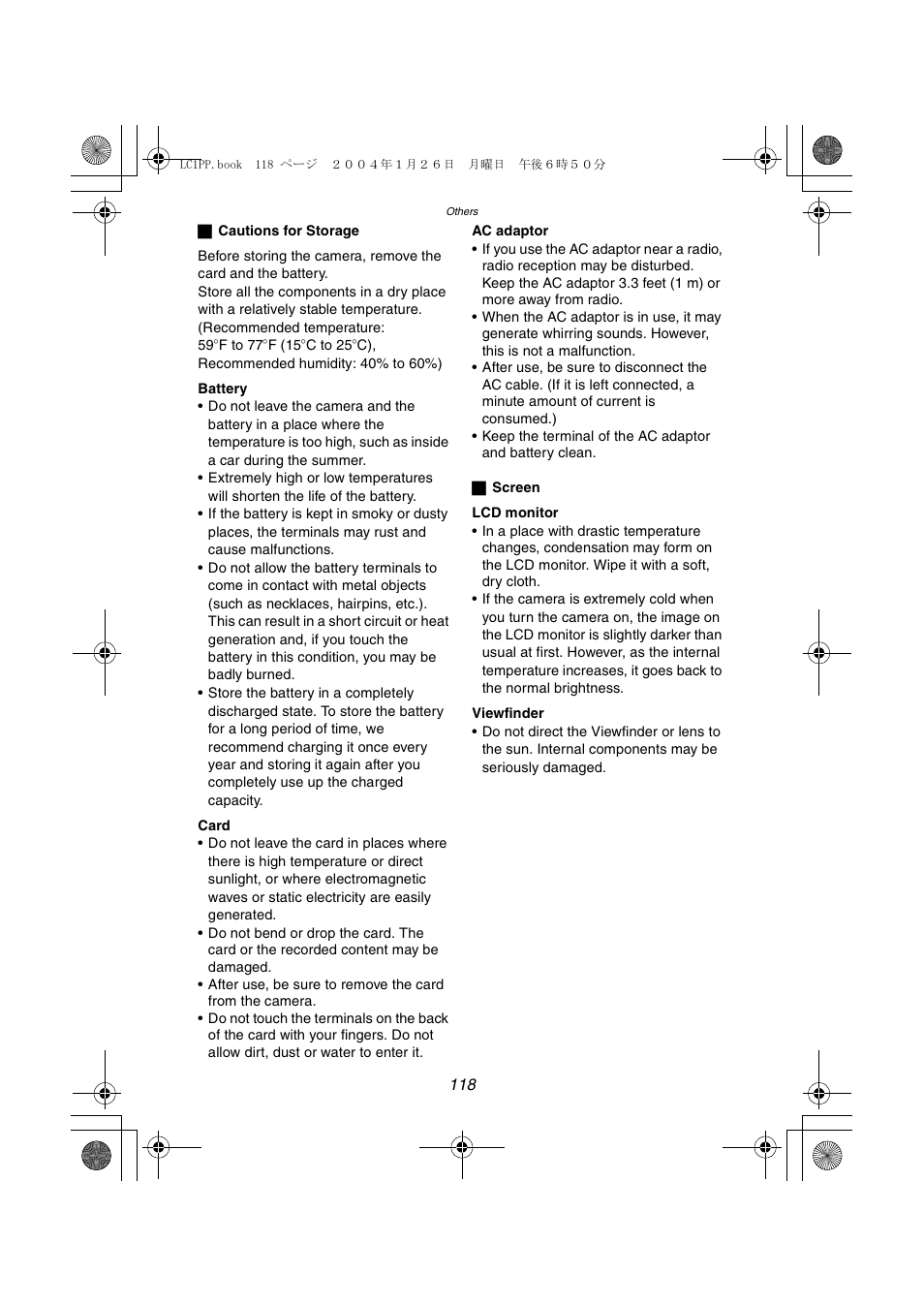 Panasonic DMC-LC1PP User Manual | Page 118 / 140