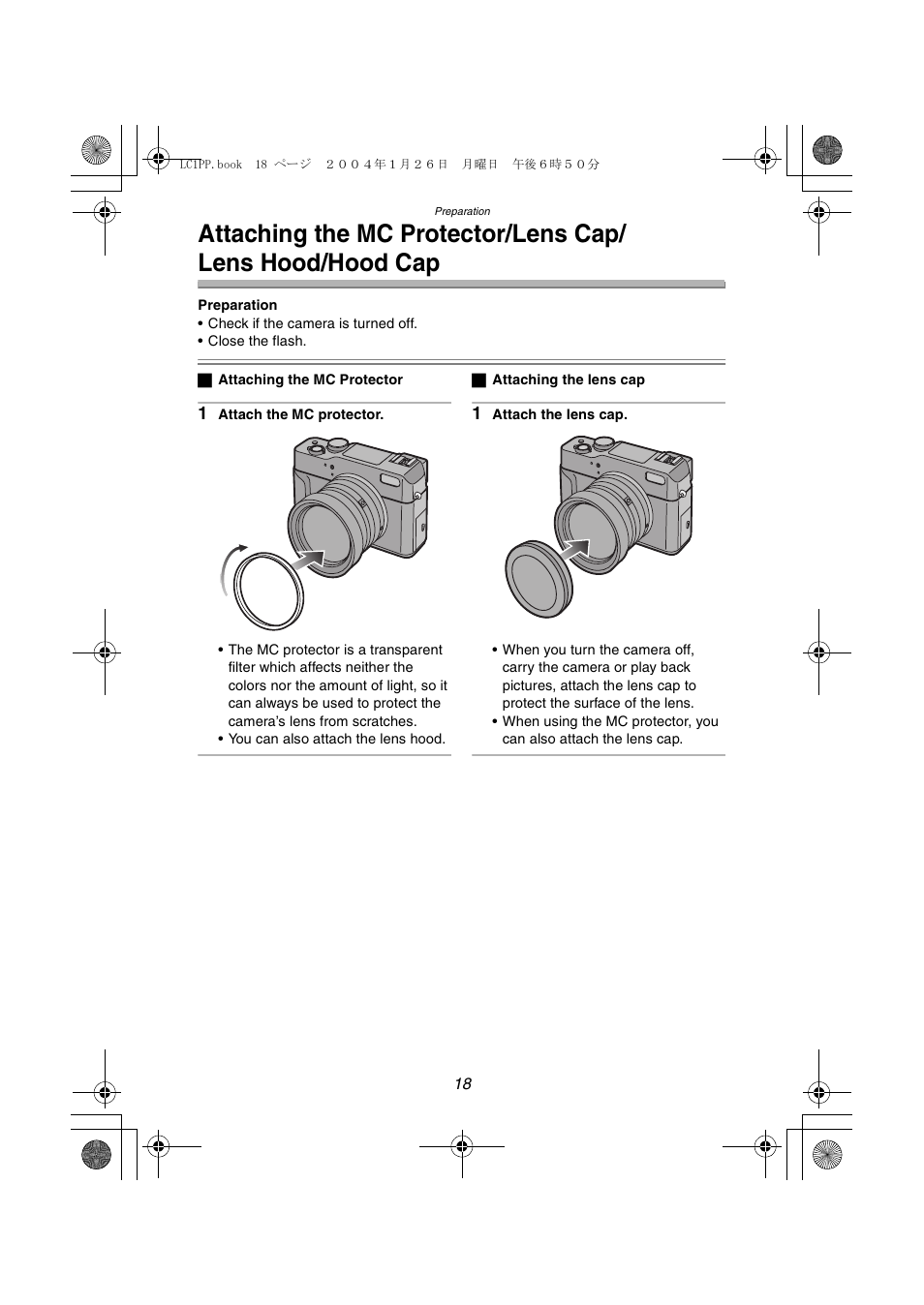 Panasonic DMC-LC1PP User Manual | Page 18 / 140