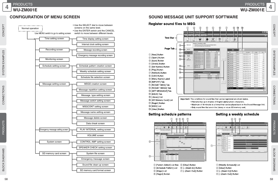 Wu-zm001e, Products | Panasonic WU-RM205E User Manual | Page 30 / 41