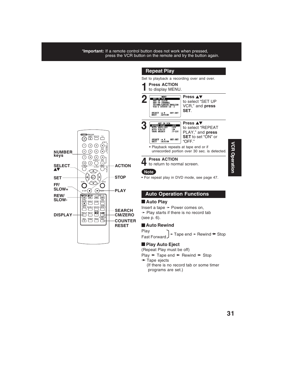 Panasonic PV-D4735S User Manual | Page 31 / 72