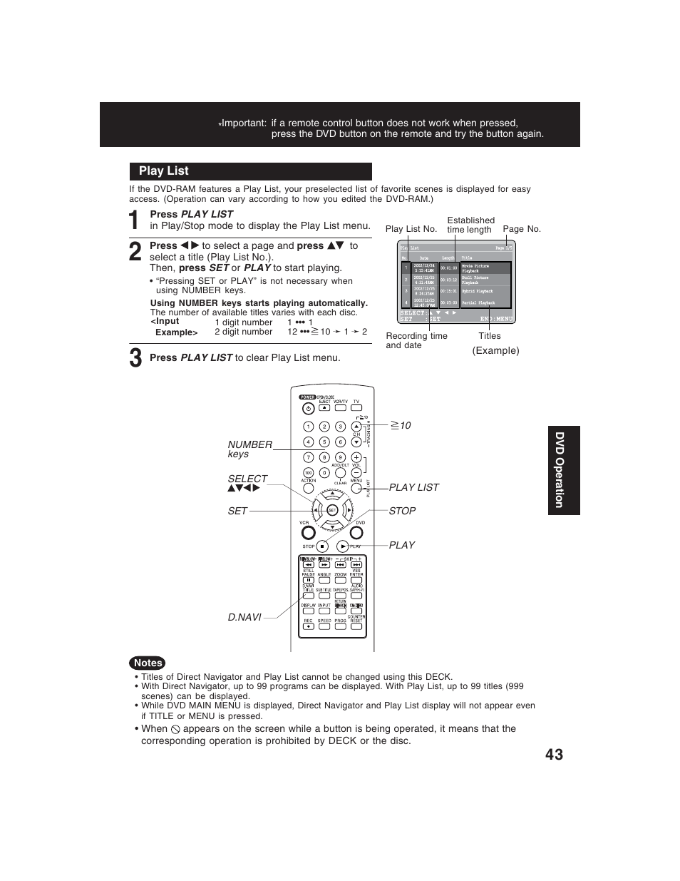 Panasonic PV-D4735S User Manual | Page 43 / 72