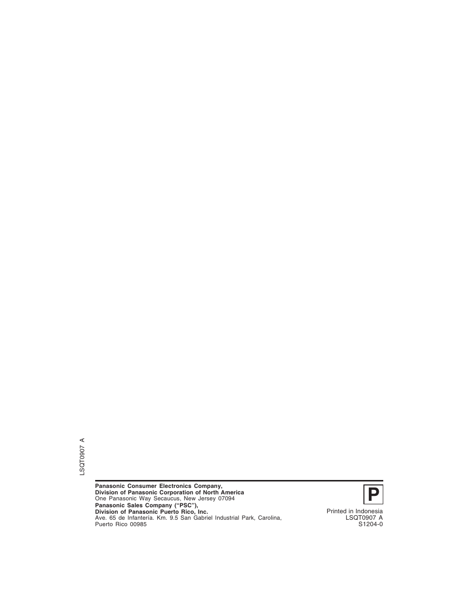 Panasonic PV-D4735S User Manual | Page 72 / 72