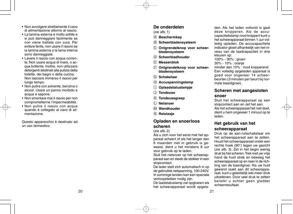 Panasonic ES8017 User Manual | Page 12 / 35