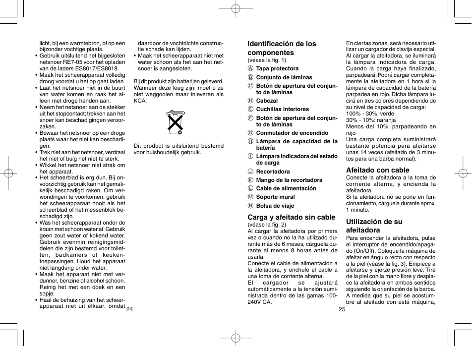 Panasonic ES8017 User Manual | Page 14 / 35