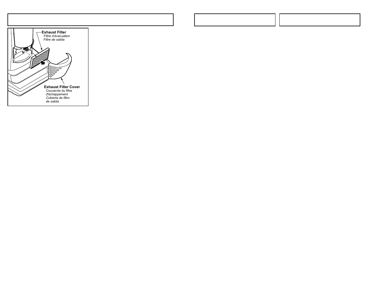 Replacing hepa exhaust filter | Panasonic MC-V413 User Manual | Page 27 / 48