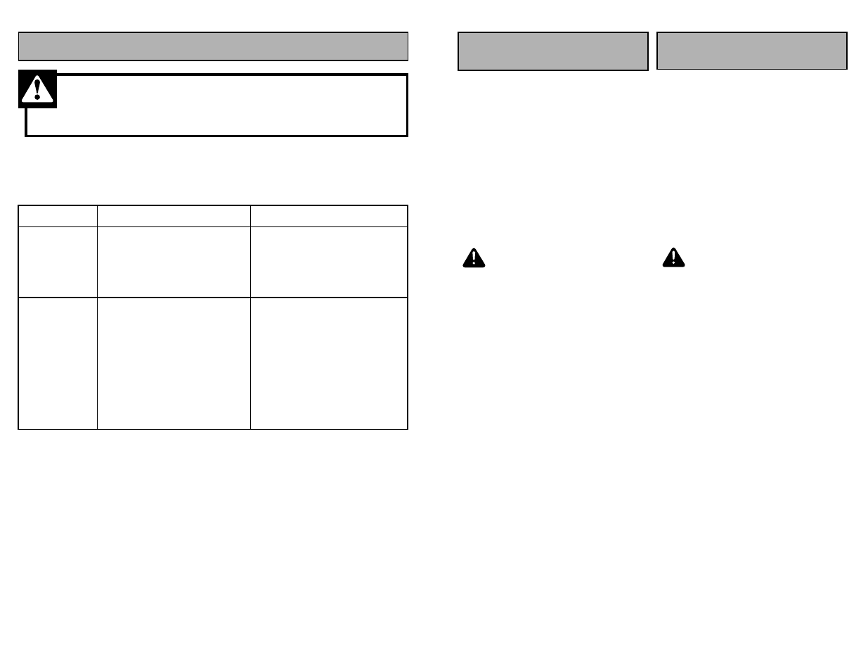 Before requesting service, Warning, Advertencia | Avertissement | Panasonic MC-V413 User Manual | Page 38 / 48