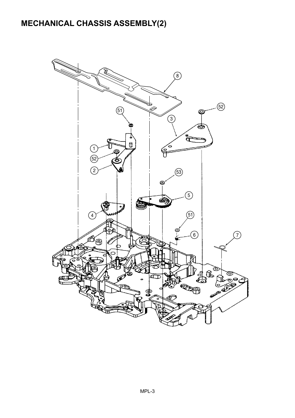 Mechanical chassis assembly(2) | Panasonic AJ-HD1800MC User Manual | Page 4 / 19