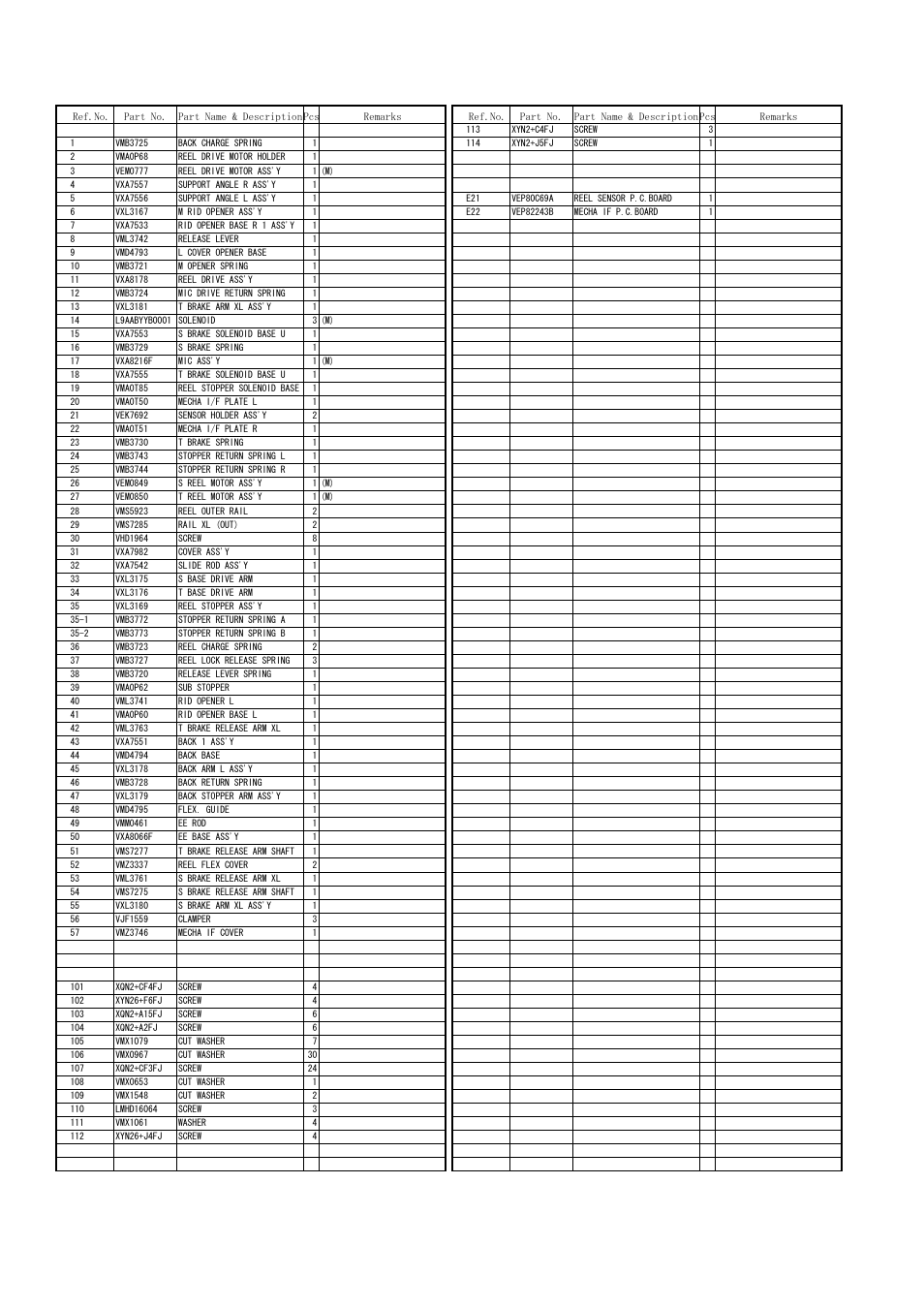 Sub chassis assembly, Mpl-6 | Panasonic AJ-HD1800MC User Manual | Page 7 / 19