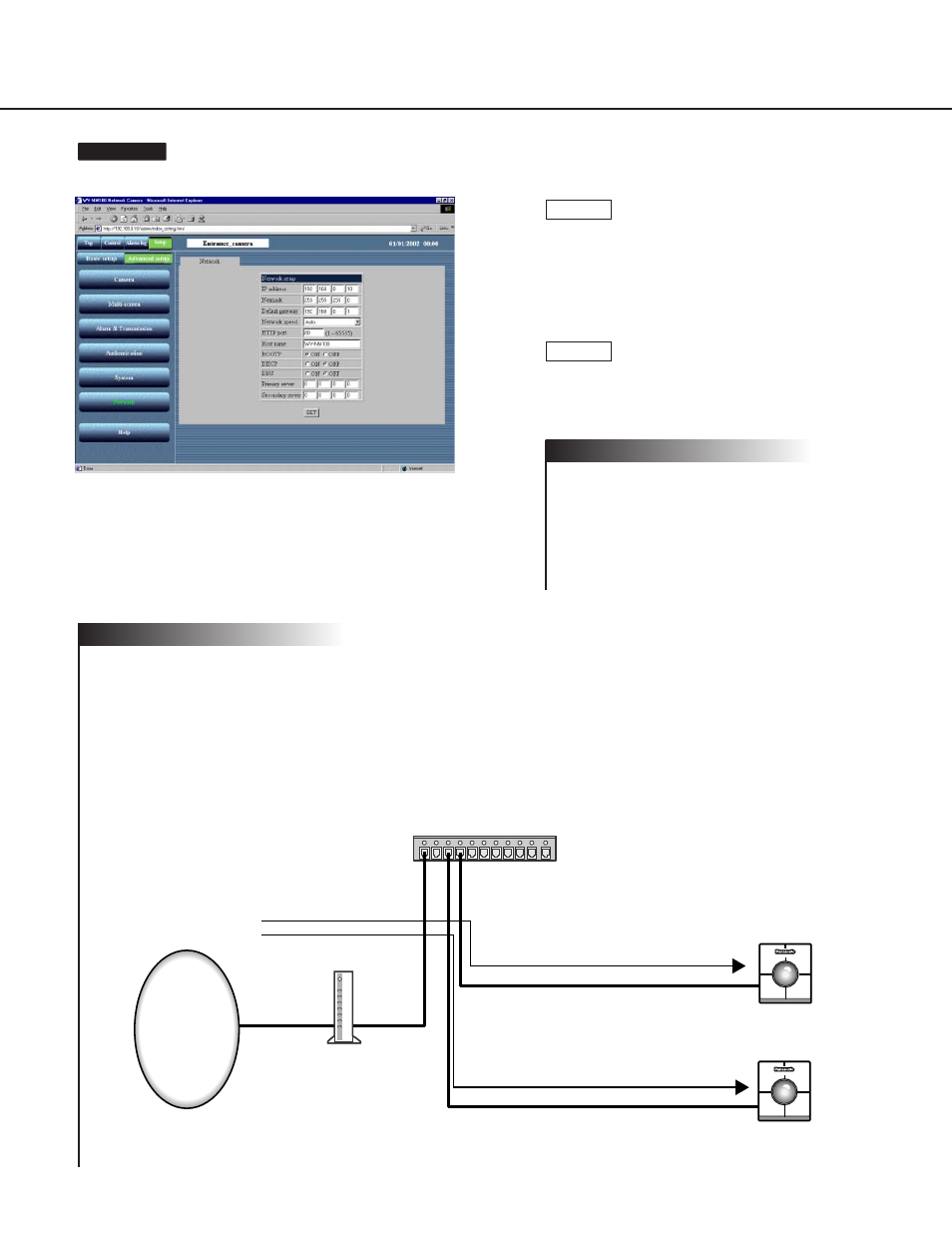 Setup | Panasonic WV-NM100 User Manual | Page 26 / 74