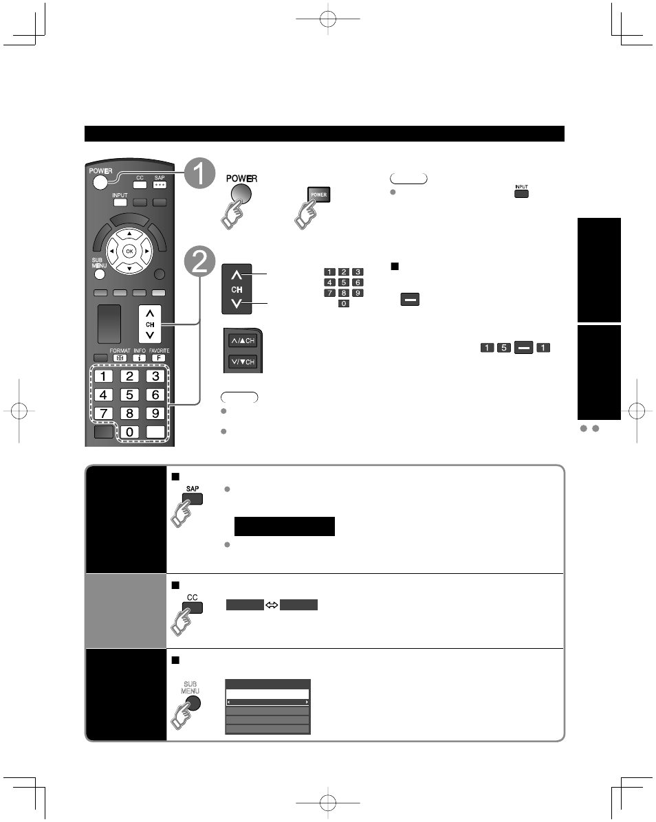 Viewing, Watching tv, Quick start guide v iewing | Panasonic TC-42U12 User Manual | Page 17 / 58
