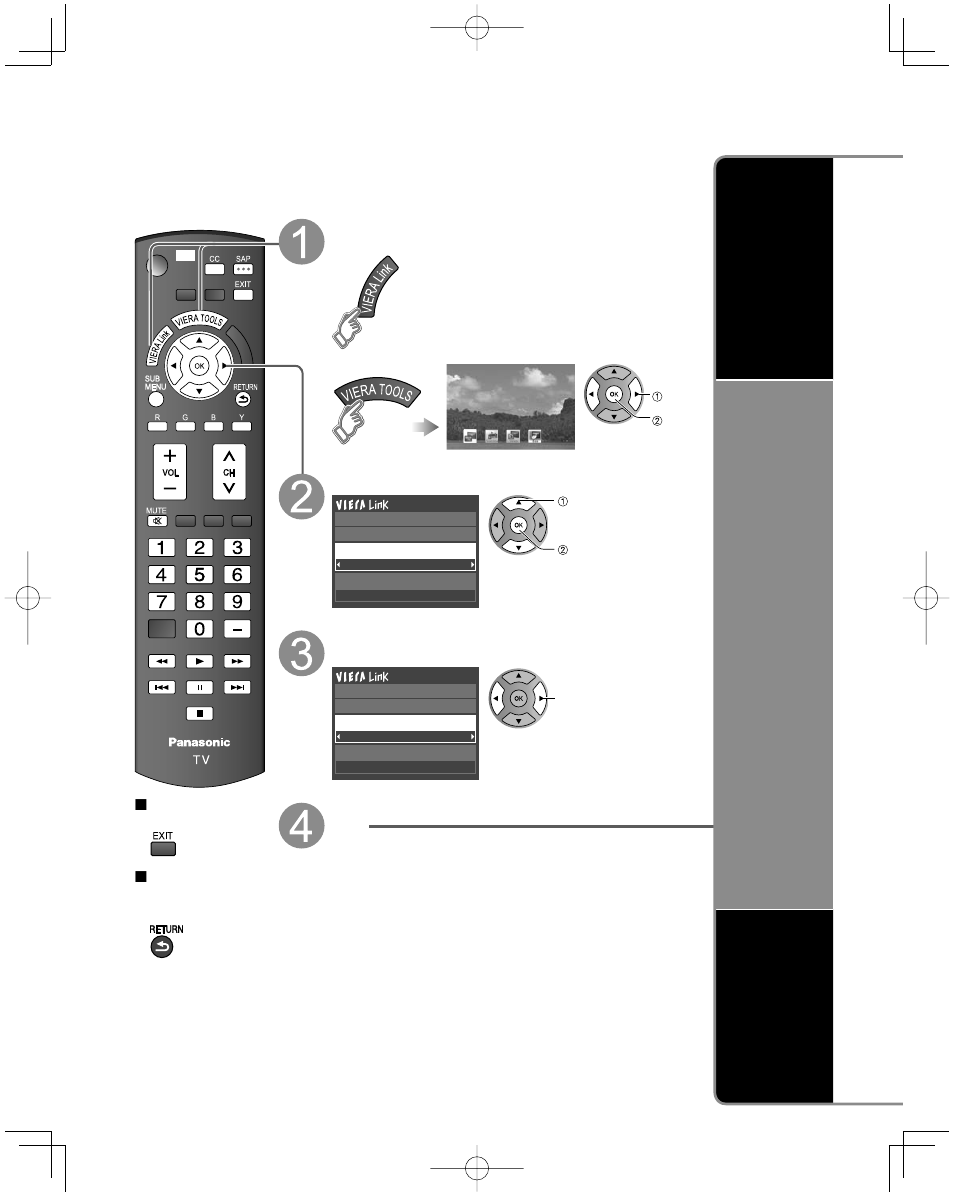 Viera link, Hdavi control | Panasonic TC-42U12 User Manual | Page 34 / 58