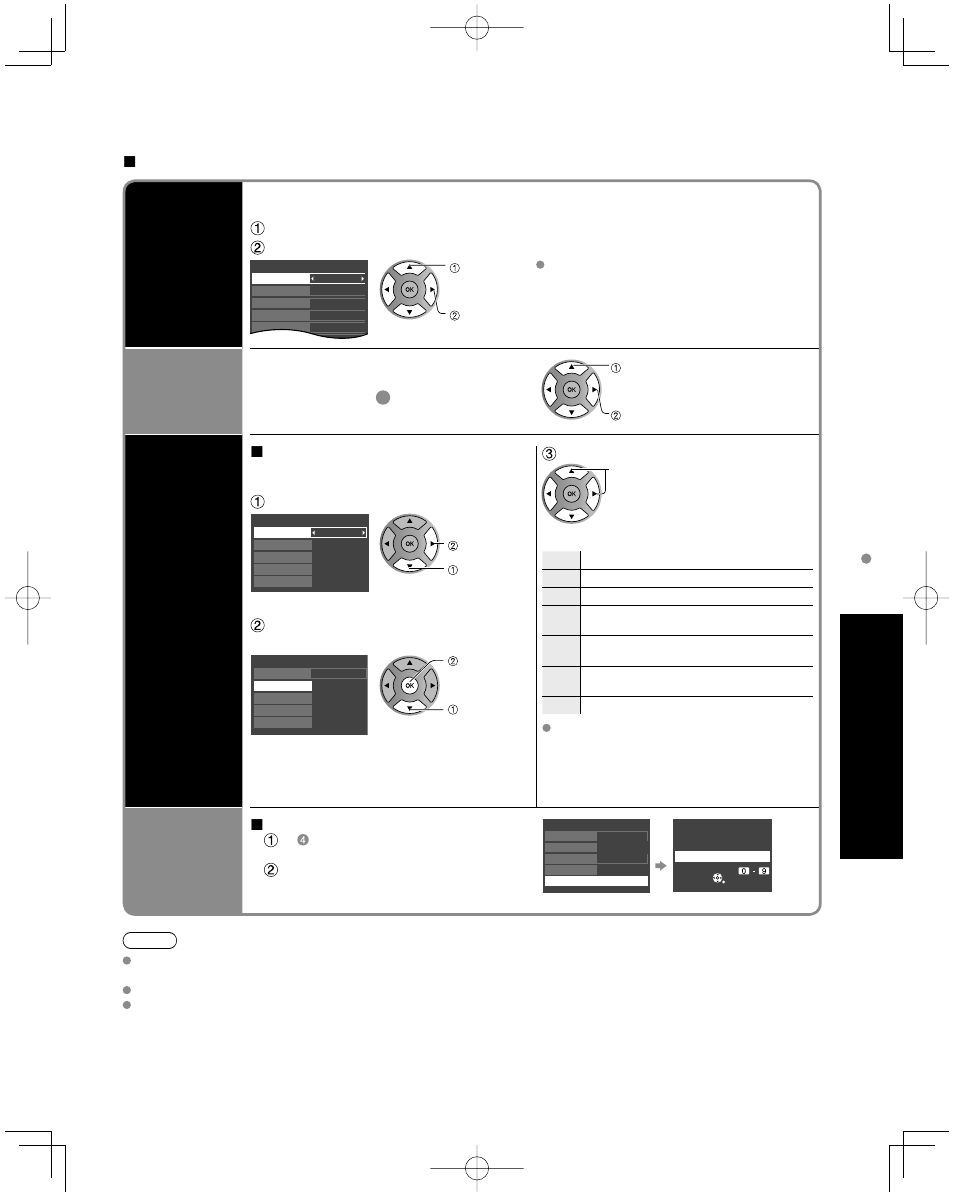 Advanced, Lock, Channel lock | Game lock, Program lock, Change password | Panasonic TC-42U12 User Manual | Page 37 / 58
