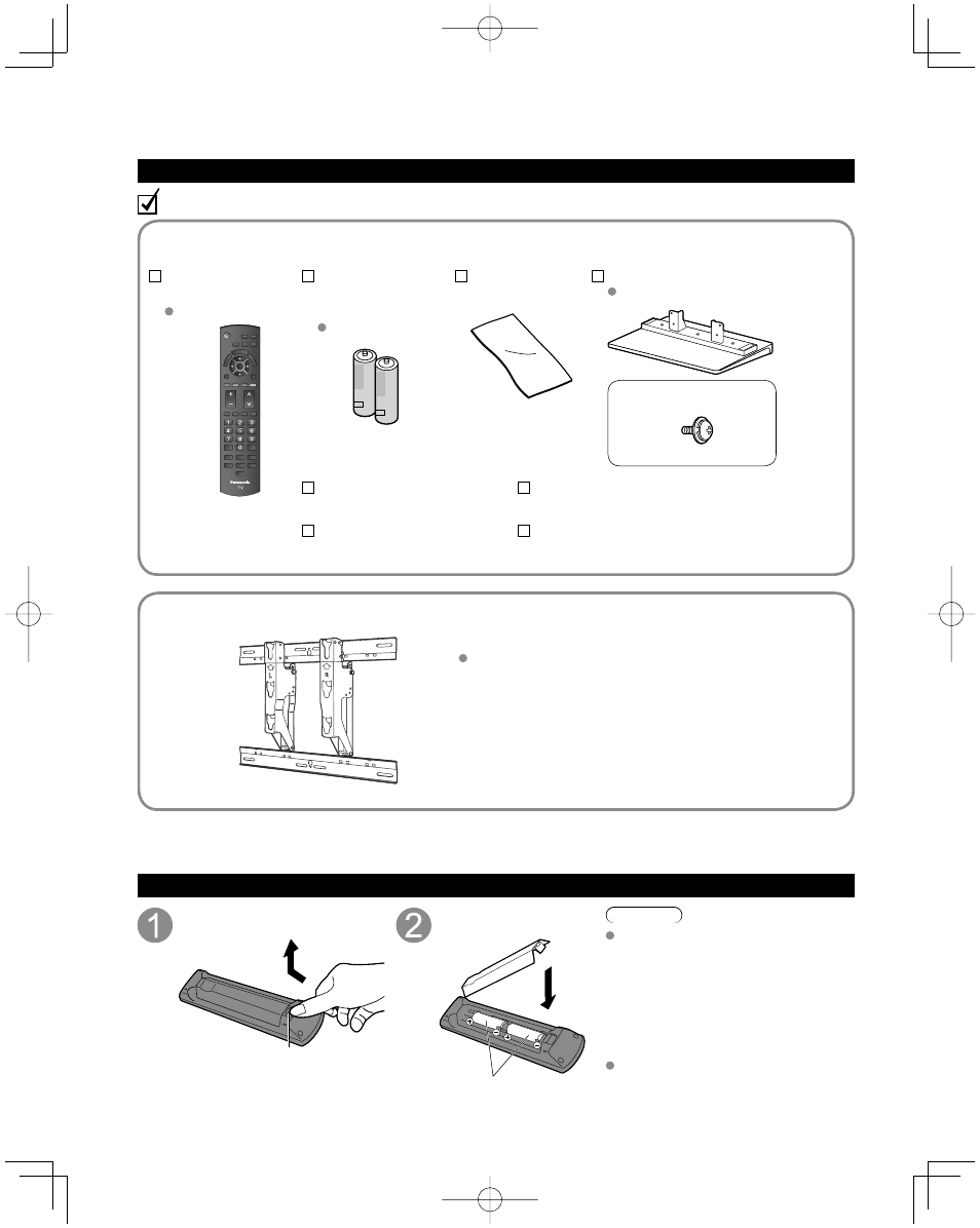Quick start guide, Accessories/optional accessory | Panasonic TC-42U12 User Manual | Page 8 / 58