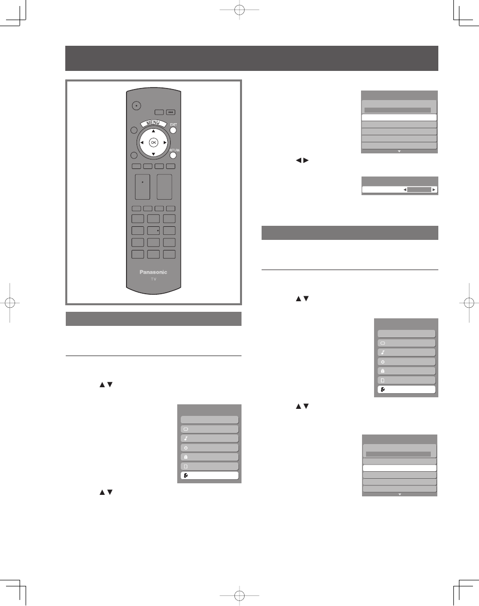 Tuning channels, Switching languages for display, Automatic program setting | Panasonic LIFI PT-61LCX7 User Manual | Page 26 / 64