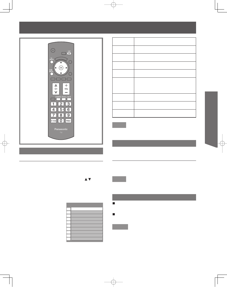 Projection display operation, Basic operation, Selecting input mode | Rapid tuning, Using the ch/ vol button | Panasonic LIFI PT-61LCX7 User Manual | Page 29 / 64
