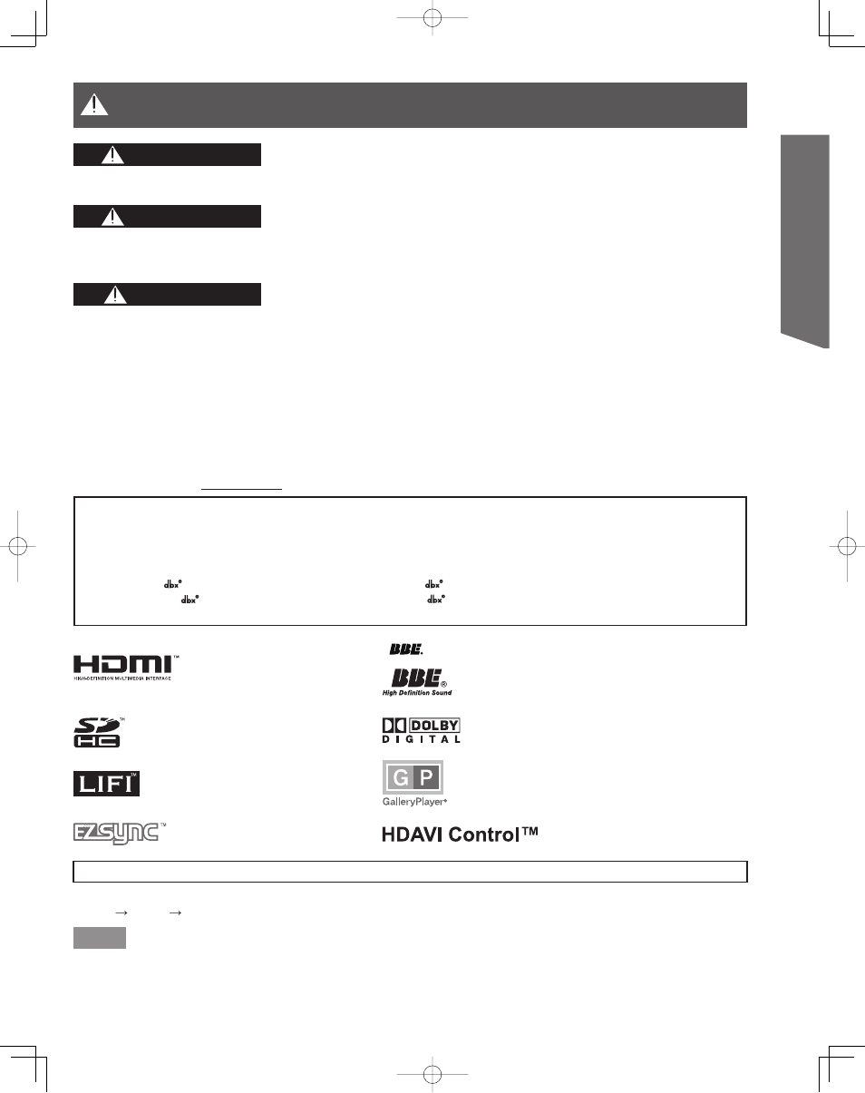 Important safety instructions (continued), Getting start ed, Caution | Warning | Panasonic LIFI PT-61LCX7 User Manual | Page 3 / 64