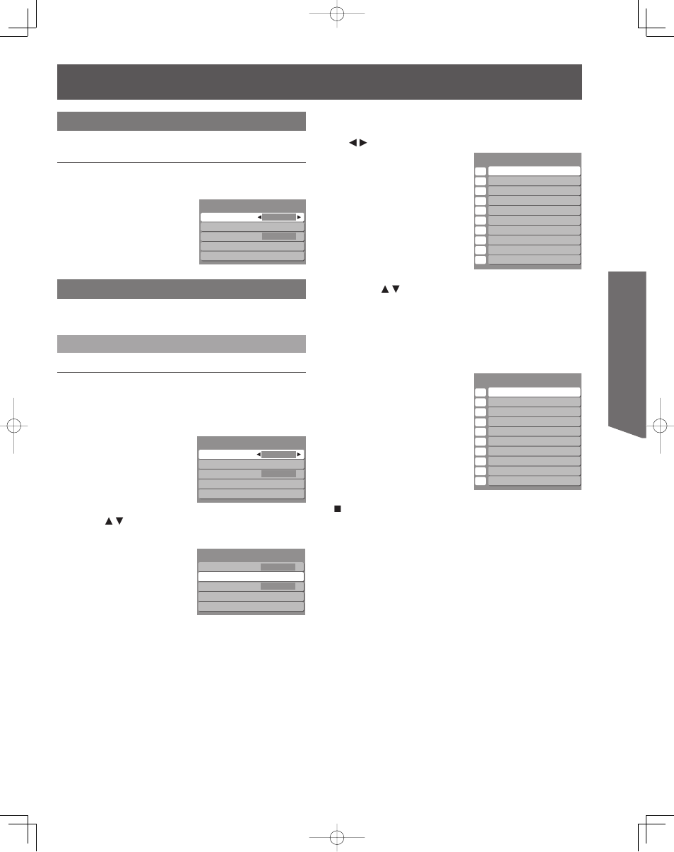 Basic operation, Display the sub menu, Favorite feature | Set favorite feature, Press sub menu to display the setup sub menu | Panasonic LIFI PT-61LCX7 User Manual | Page 31 / 64