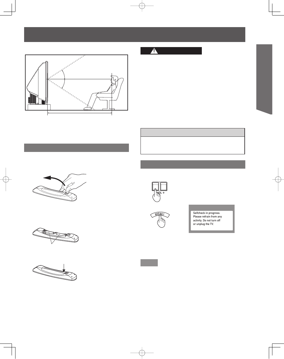 Getting start ed, Caution, Remote control battery installation | Helpful hints | Panasonic LIFI PT-61LCX7 User Manual | Page 7 / 64