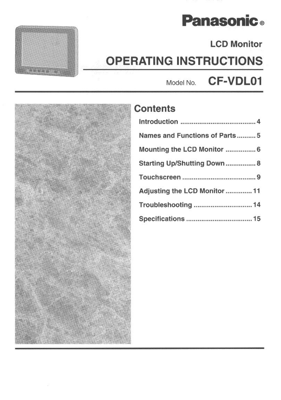 Panasonic CF-VDL01 User Manual | 16 pages