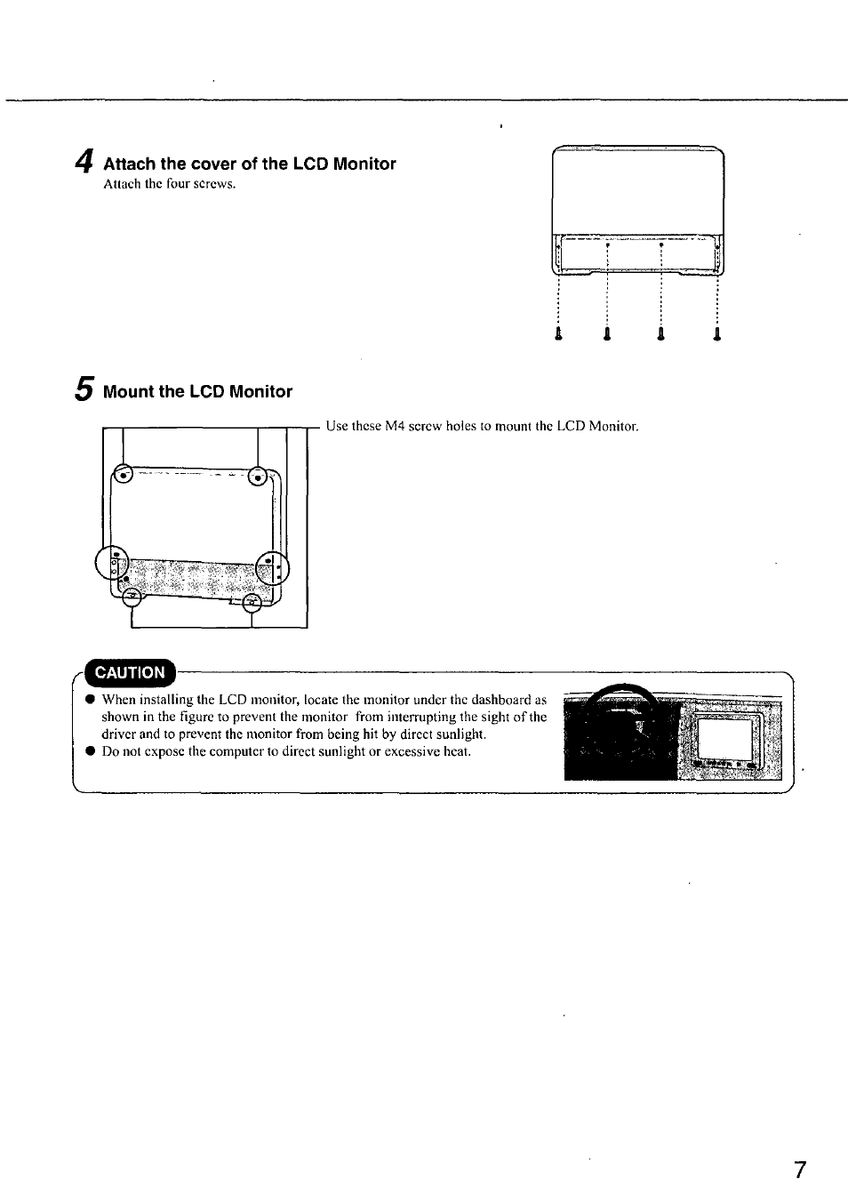 Attach the cover of the lcd monitor, 5 mount the lcd monitor | Panasonic CF-VDL01 User Manual | Page 7 / 16