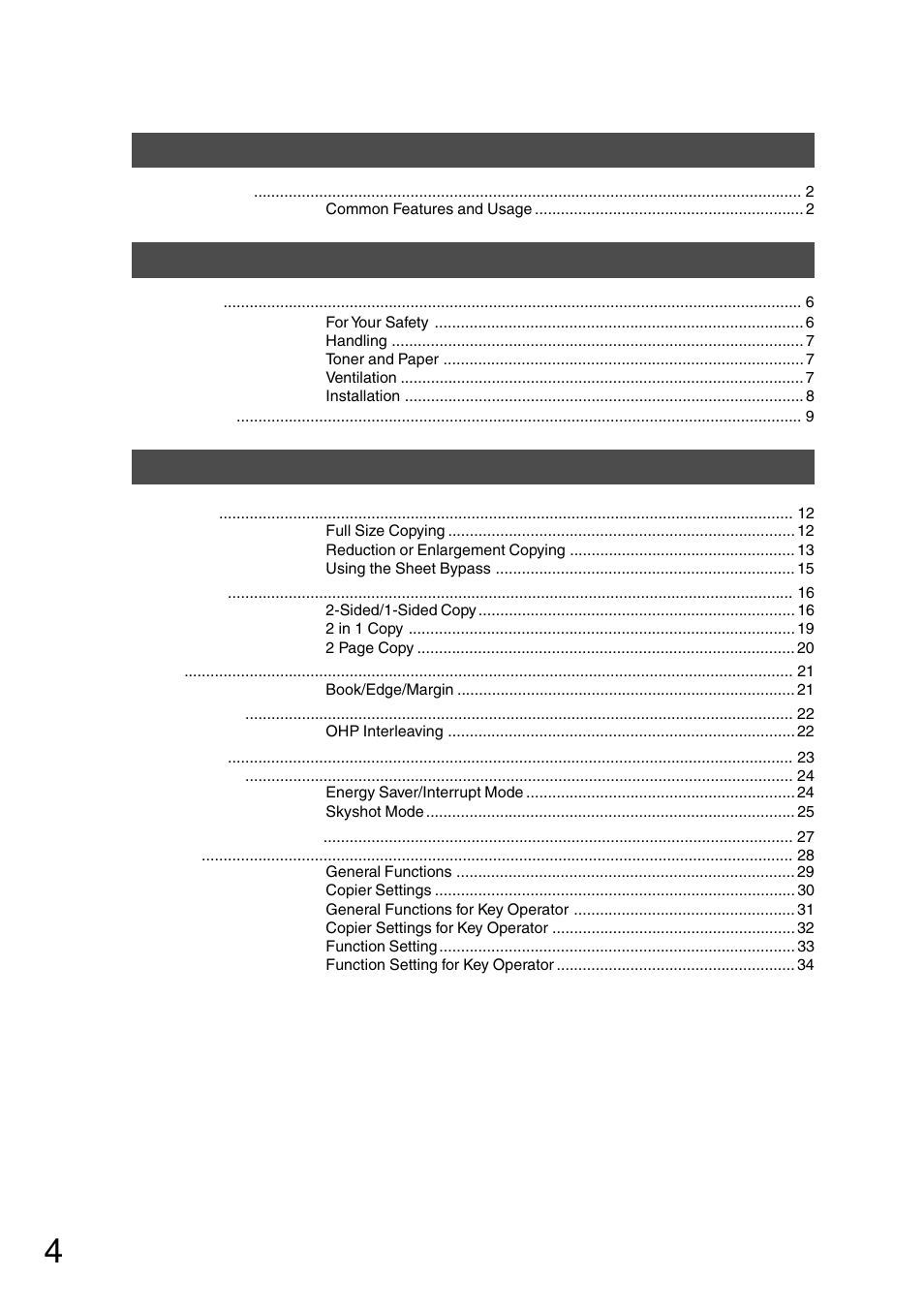 Panasonic DP-200 User Manual | Page 4 / 63