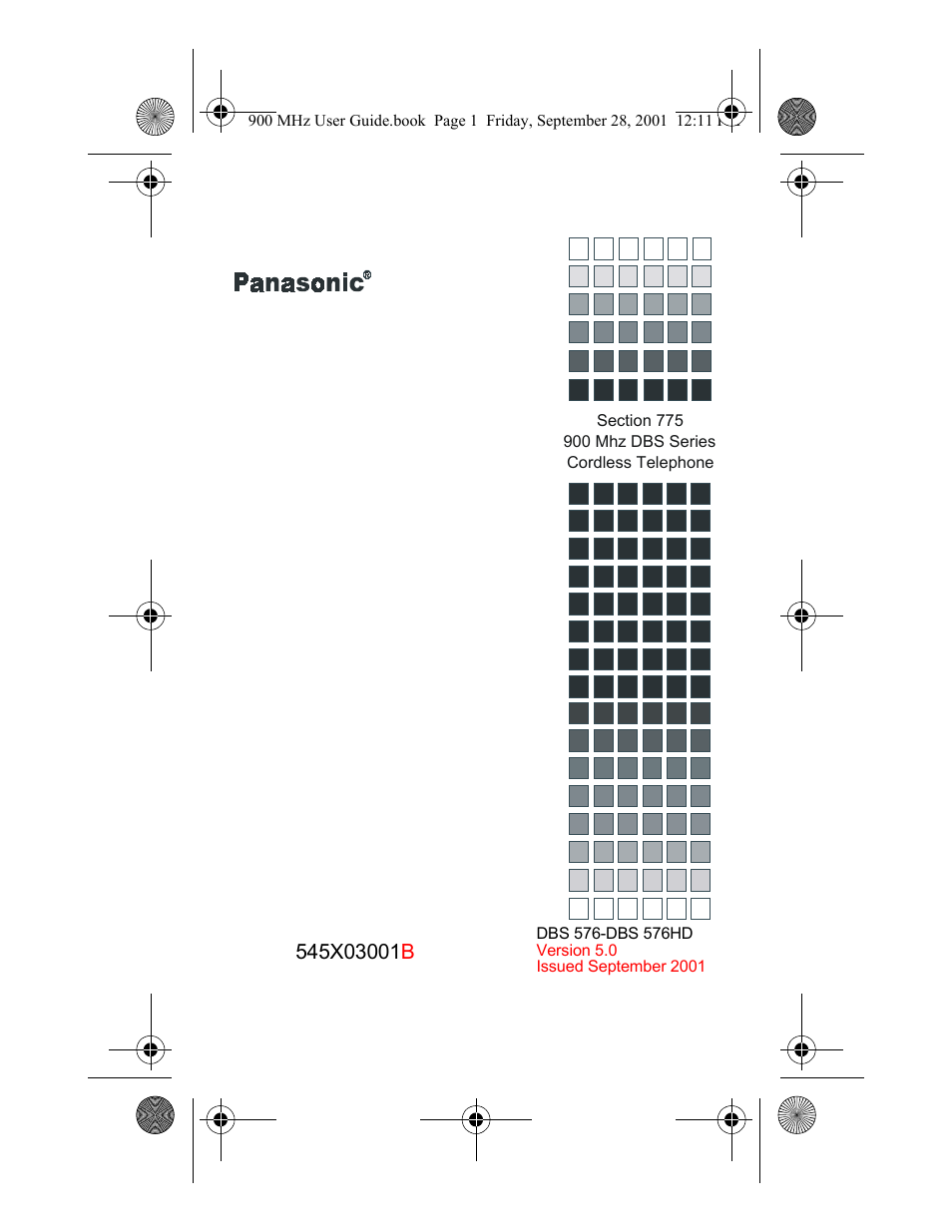 Panasonic 900 MHz User Manual | 26 pages