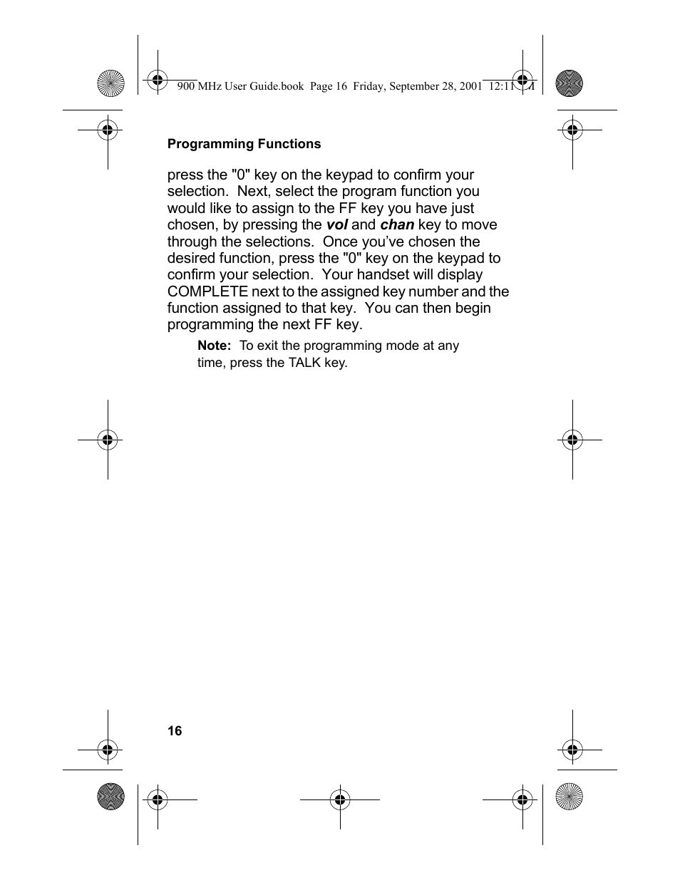 Panasonic 900 MHz User Manual | Page 20 / 26