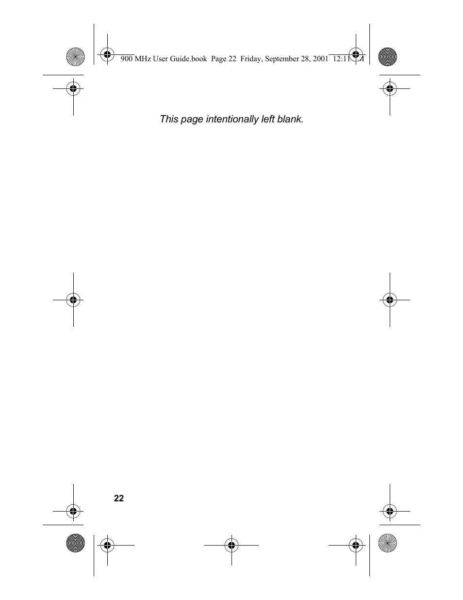 Panasonic 900 MHz User Manual | Page 26 / 26