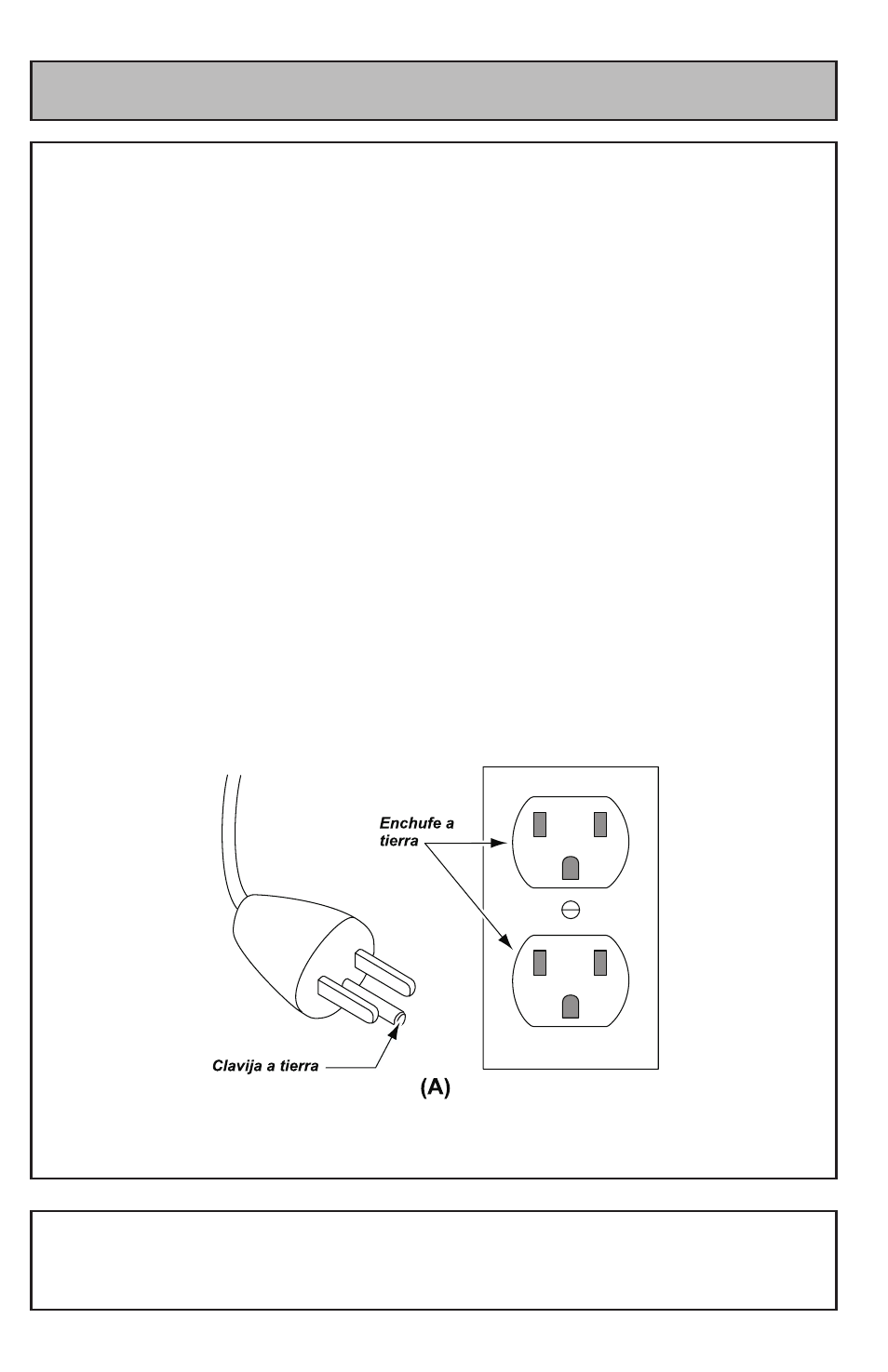 Peligro, Instrucciones para hacer conexión a tierra | Panasonic MC-V200 User Manual | Page 8 / 24
