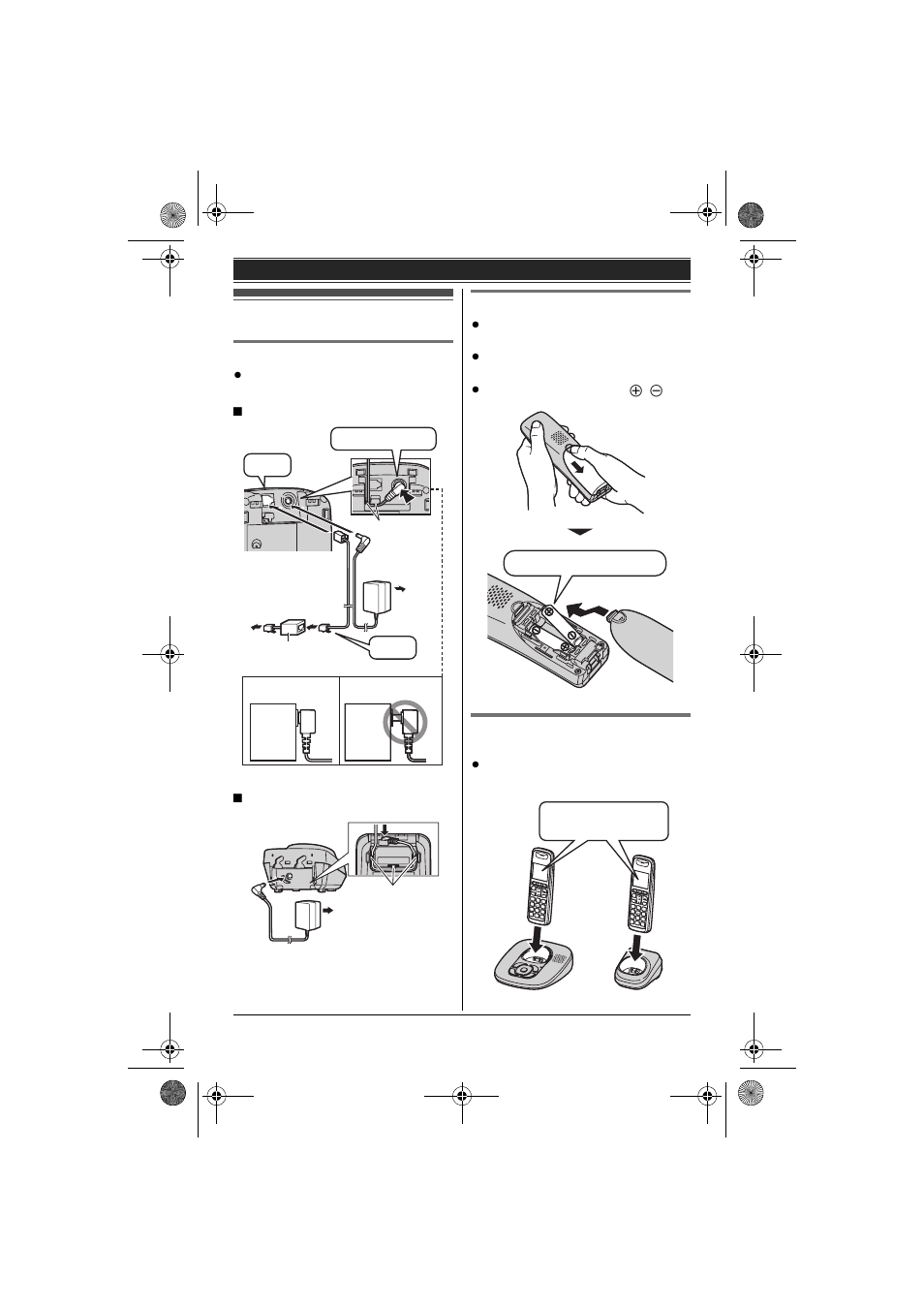 Getting started, Setting up | Panasonic KX-TG6432 User Manual | Page 9 / 64