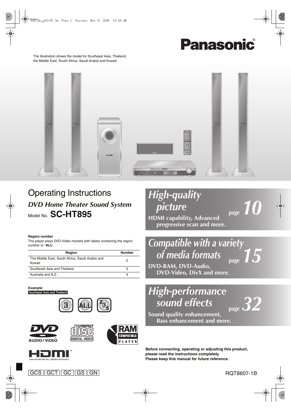 Panasonic SC-HT895 User Manual | 44 pages