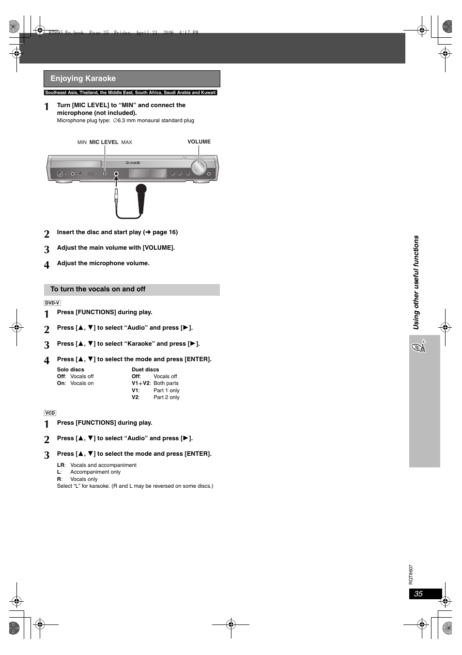 Panasonic SC-HT895 User Manual | Page 35 / 44