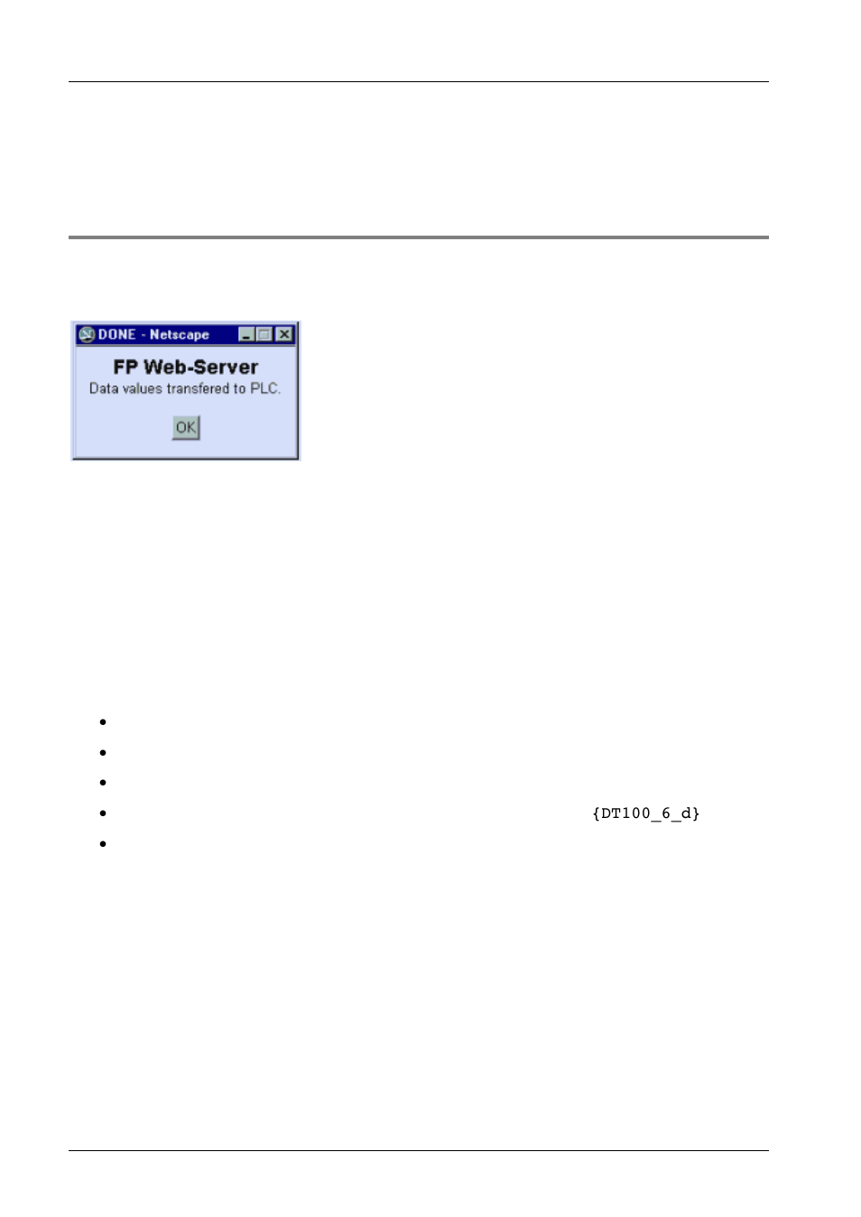 14 automatic page reload upon submitting plc data | Panasonic Web-Server FP User Manual | Page 105 / 194