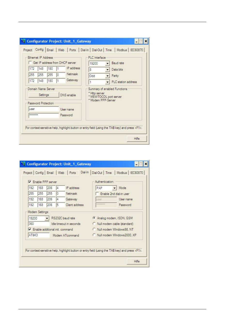 Panasonic Web-Server FP User Manual | Page 131 / 194
