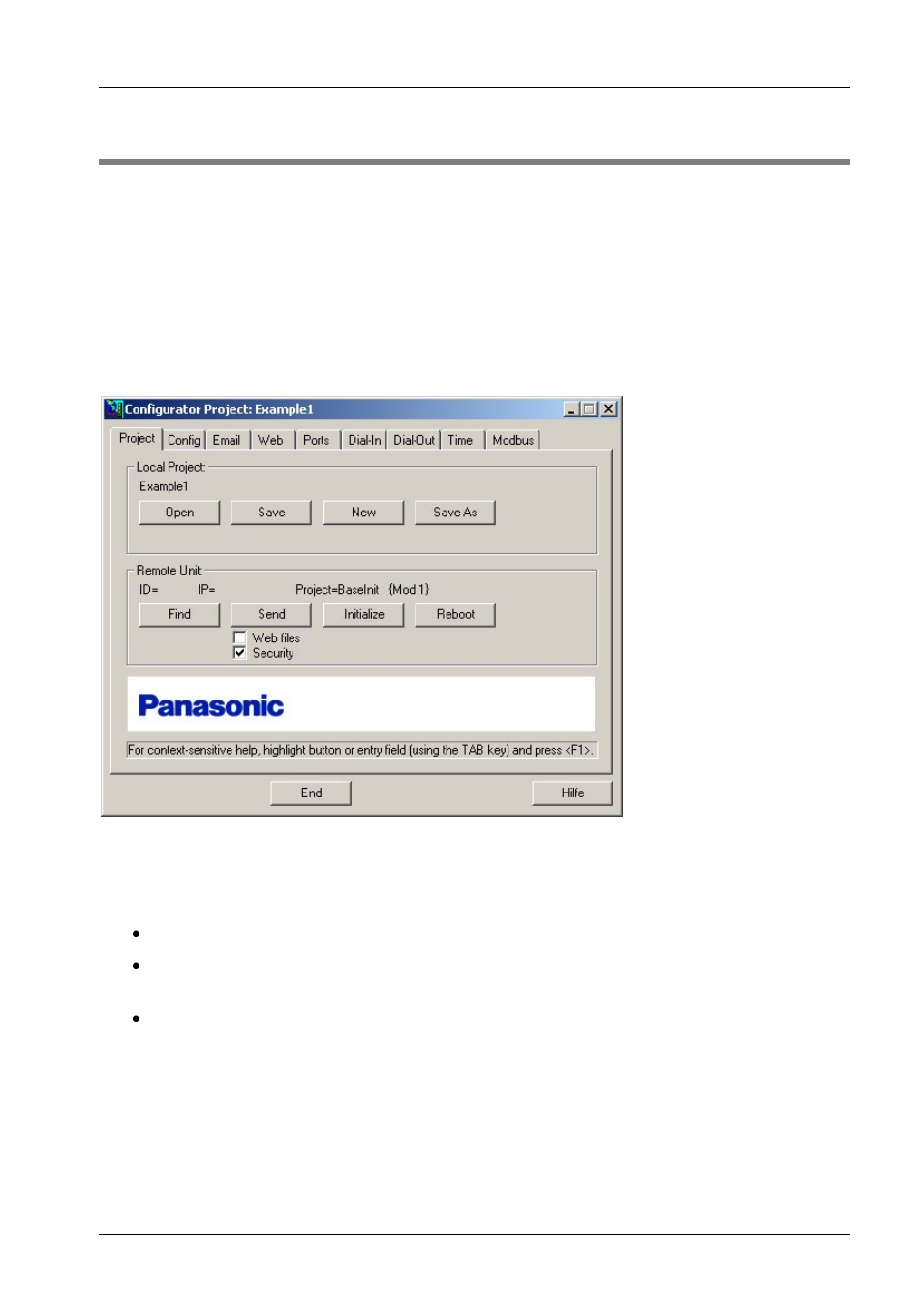 Panasonic Web-Server FP User Manual | Page 50 / 194