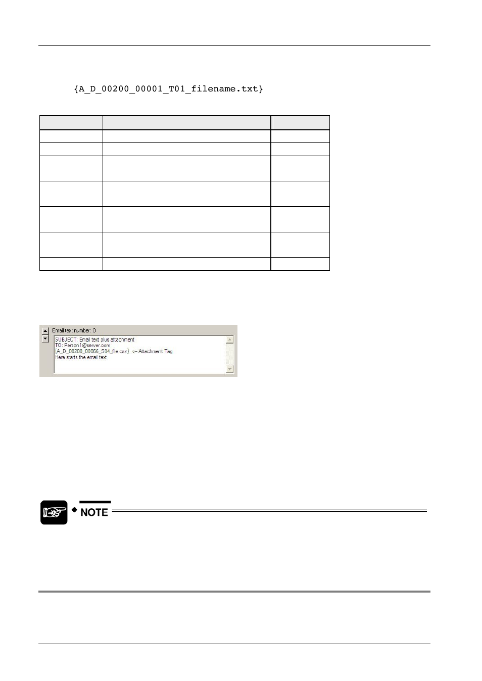 Email function used for communication tests, 3 email function used for communication tests | Panasonic Web-Server FP User Manual | Page 71 / 194