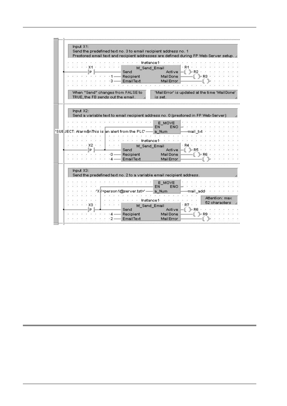 Generalities on the email-server, 5 generalities on the email-server | Panasonic Web-Server FP User Manual | Page 75 / 194