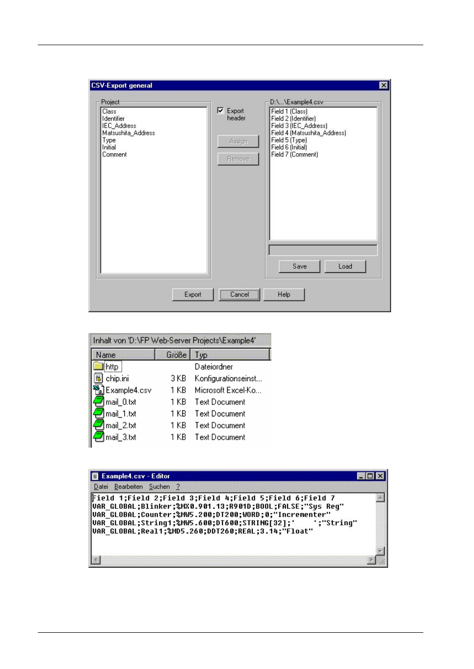 Panasonic Web-Server FP User Manual | Page 95 / 194