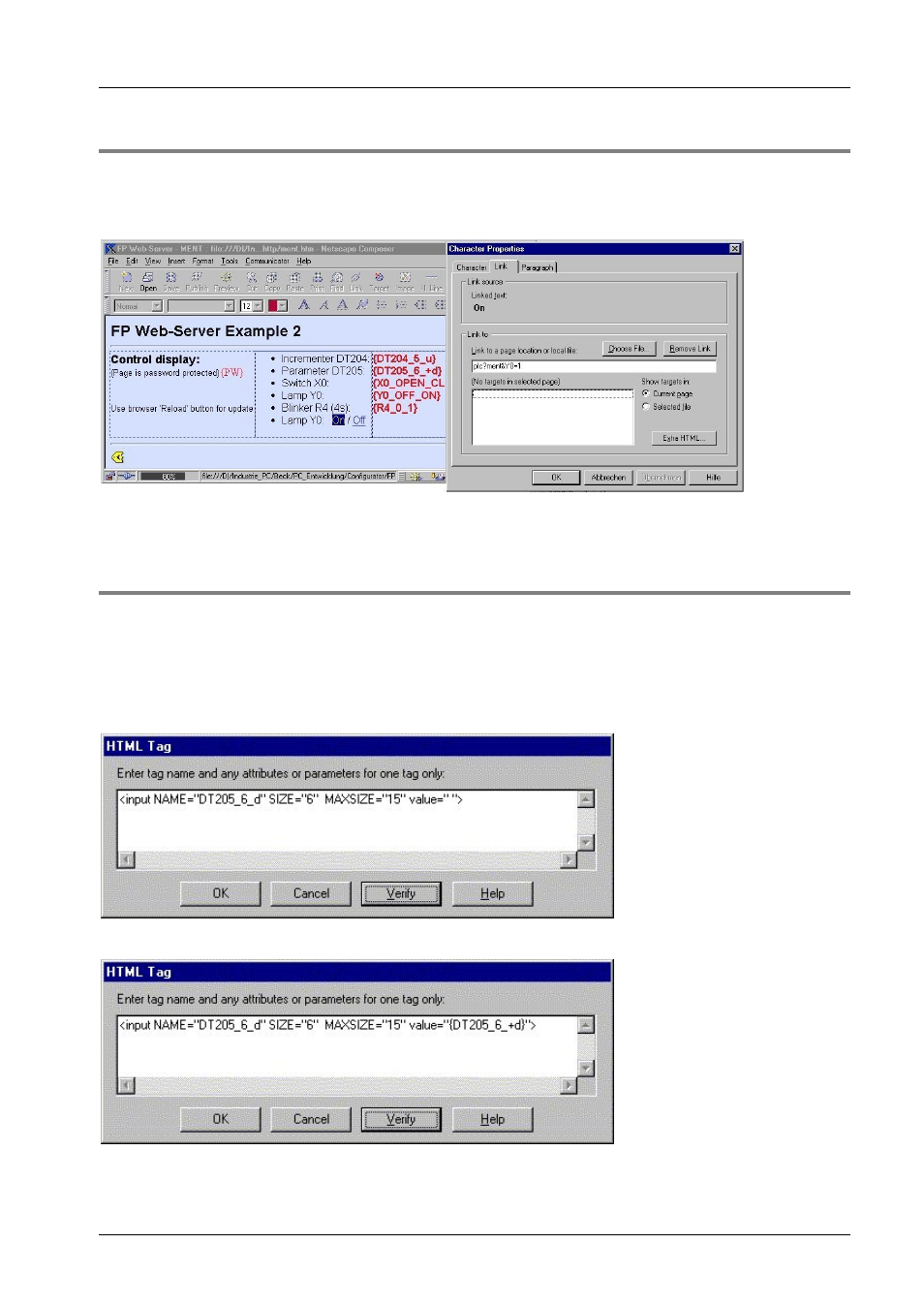 Panasonic Web-Server FP User Manual | Page 98 / 194