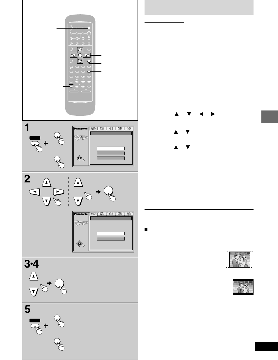 Quick setup, Control guide and preparatory steps, Selector return | Remote control only preparation, Follow the onscreen instructions, Ltv aspect | Panasonic SC-DK20 User Manual | Page 13 / 64