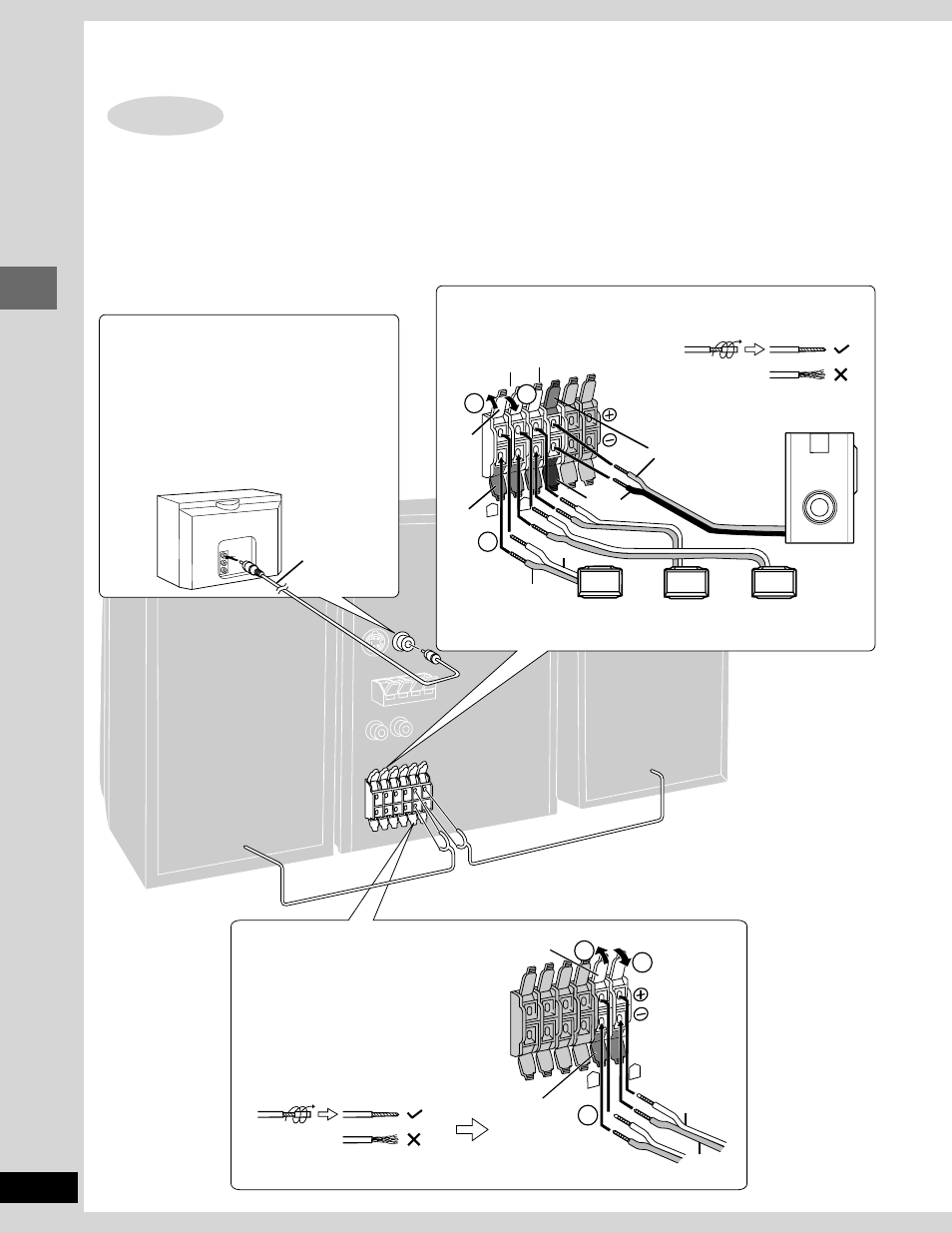 Simple set-up, Speakers and tv step | Panasonic SC-DK20 User Manual | Page 8 / 64