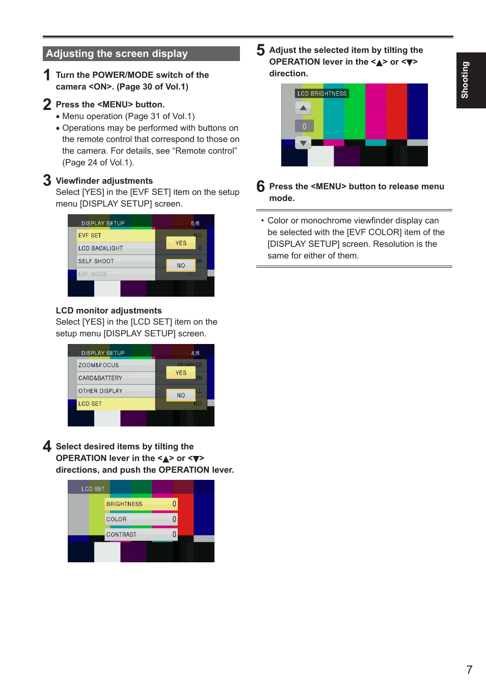 Adjusting the screen display | Panasonic AG-AC160AEN User Manual | Page 7 / 110