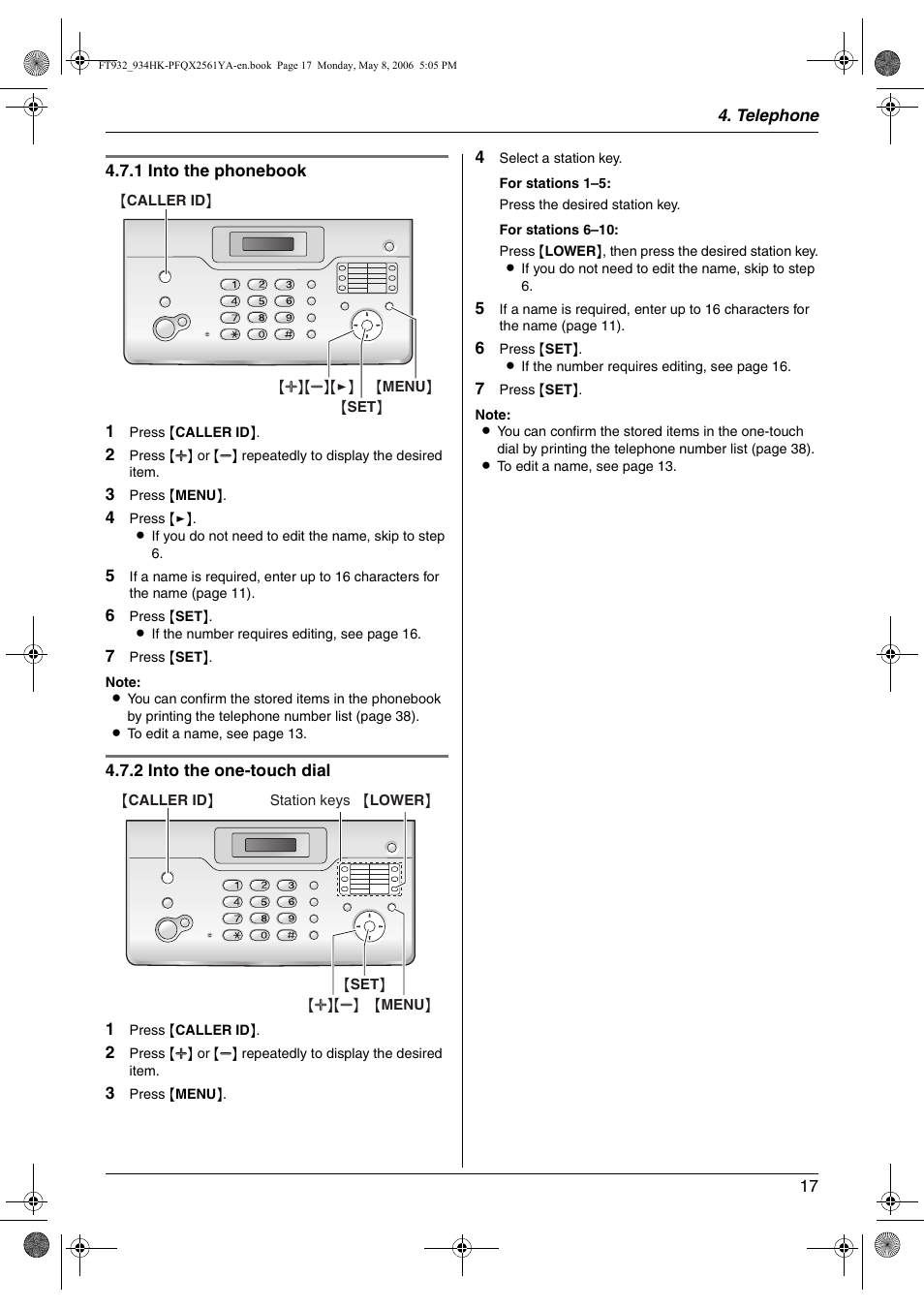 Panasonic KX-FT934HK User Manual | Page 17 / 44